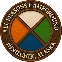 All Seasons Campground, Ninilchik, Alaska Logo